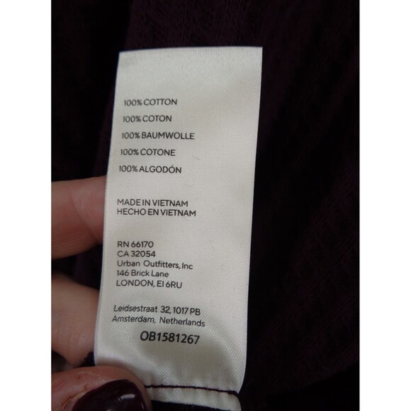 Free People Juicy Oversize Split Back Slub Top Medium Date Night Cowl Neck New - Picture 8 of 9